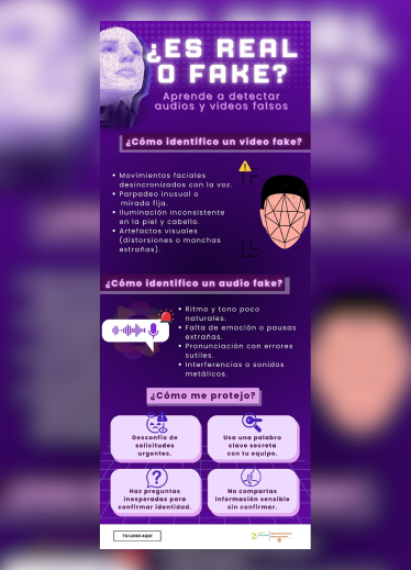 ¿Es real o fake? �� Aprende a detectar audios y videos falsos.